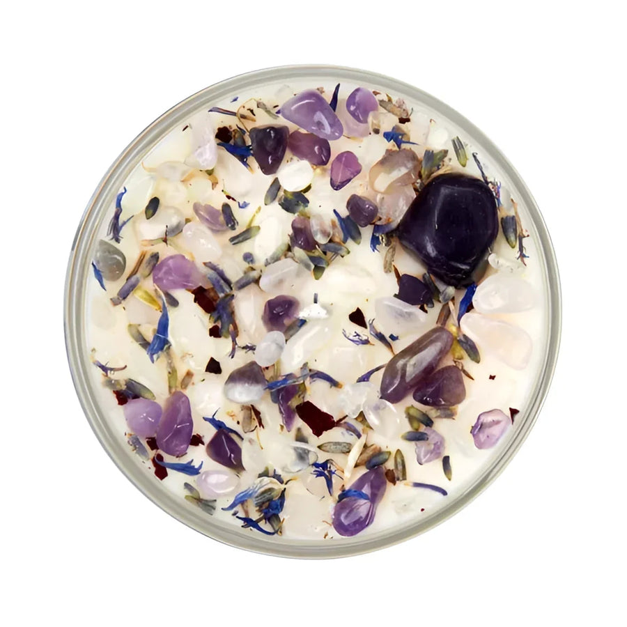 Stress Relief: Ritual Candles Soy Candle Crystal Candles: