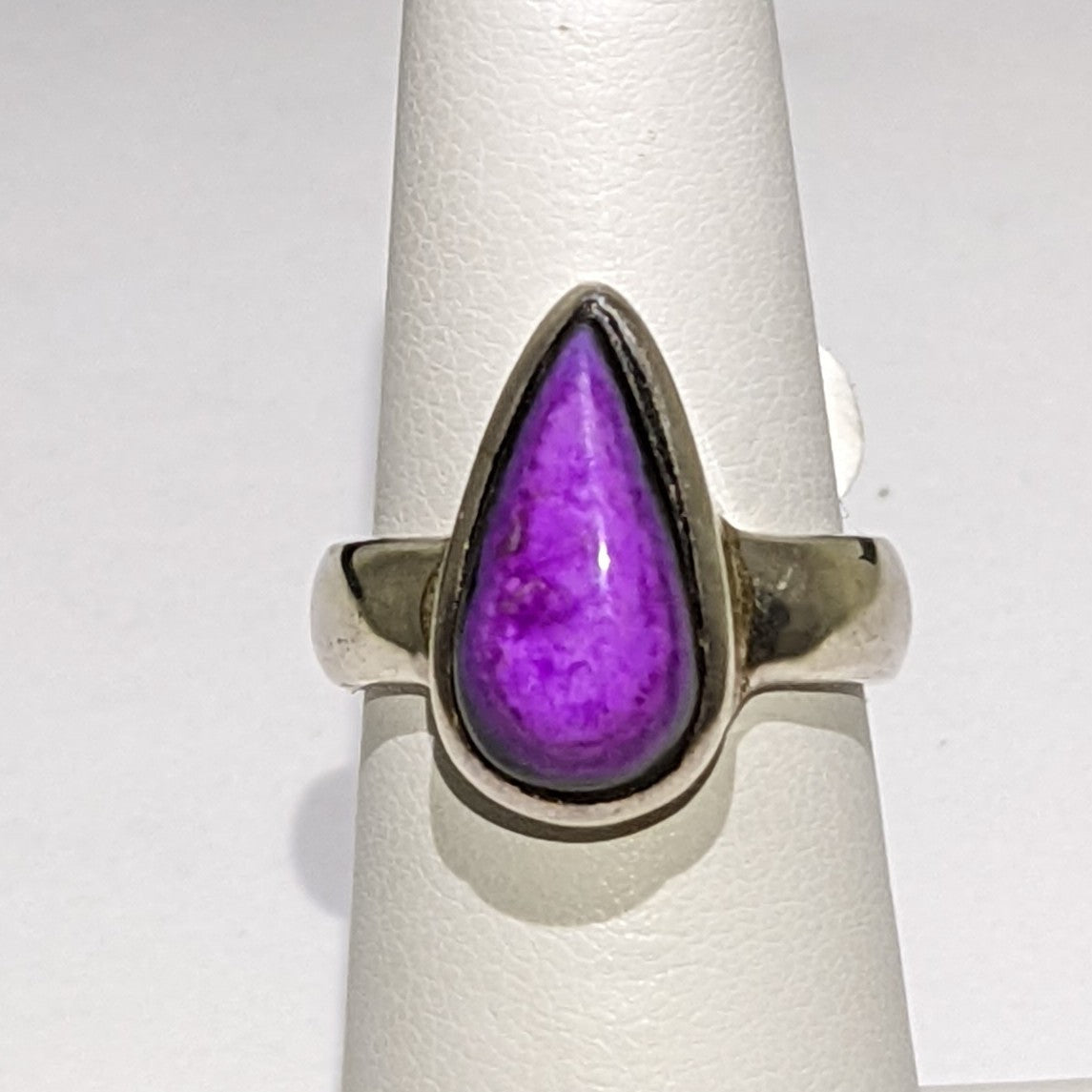 Sugilite ring with purple stone #J803