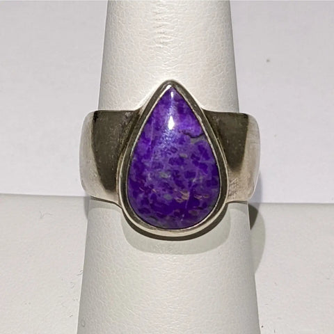 Elegant Sugilite Ring #J803 featuring a stunning purple stone centerpiece