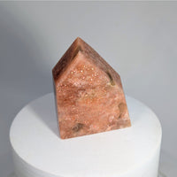 Polished orange crystal point from Sunstone 2 inch Geo Freeform #LV8686