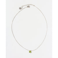 Symbolic Birthstone Necklace Sterling Silver - Peridot