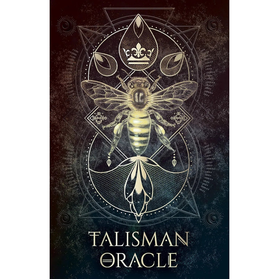 Poster for the forthcoming album with Talisman Oracle Deck #Q286 on display