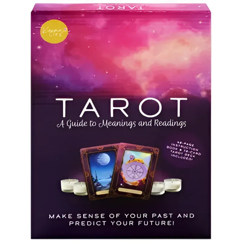 Tarot: A Guide to Meanings and Readings book with 78-card tarot deck