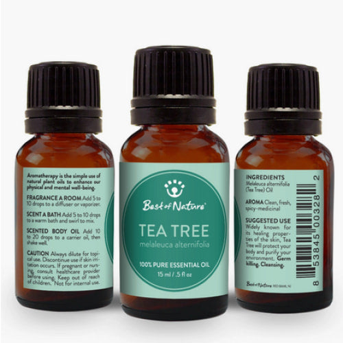 Three bottles of Tea Tree Essential Oil Single Note by Best of Nature #BN54