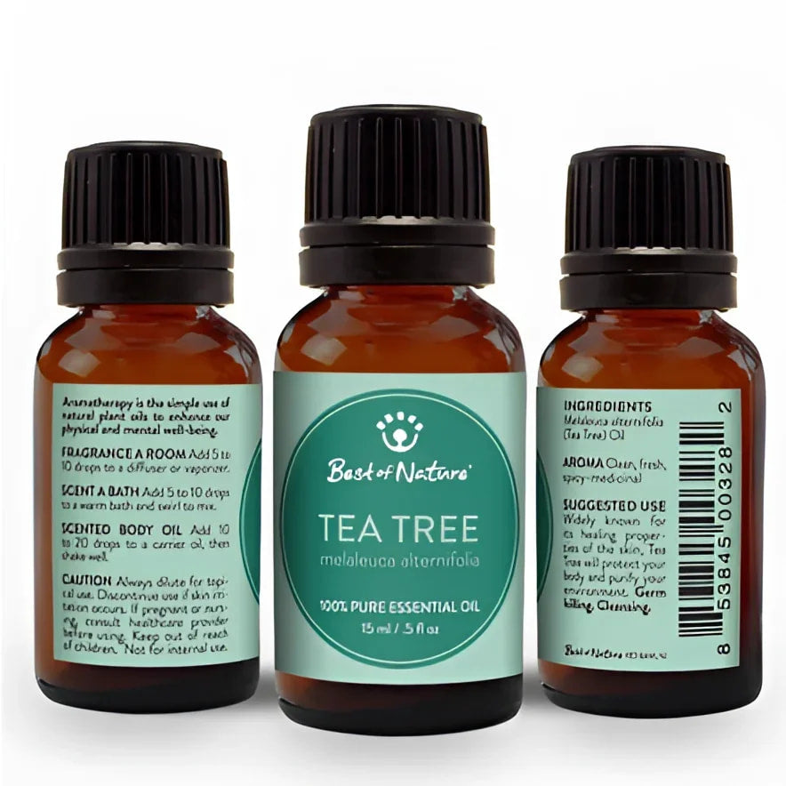 Three bottles of Tea Tree Essential Oil Single Note by Best of Nature #BN54