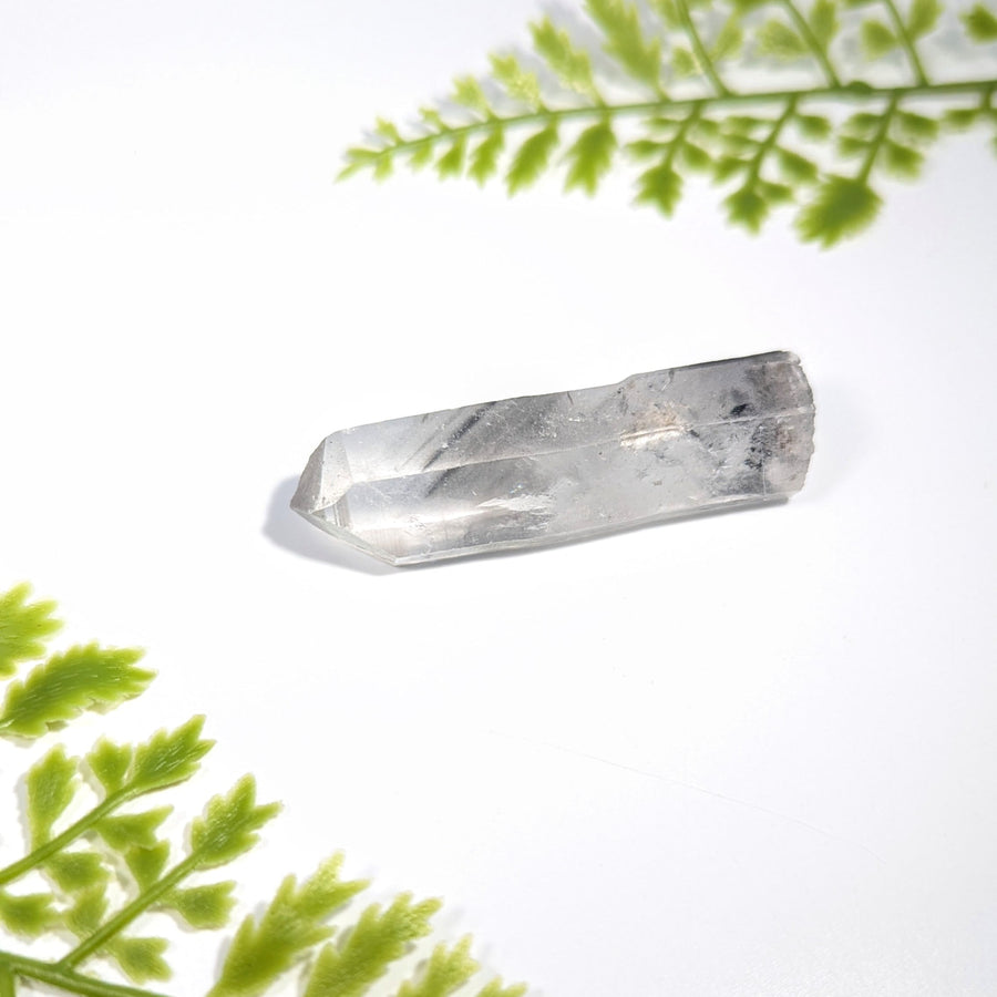 Tibetan Quartz 2.3 inch Point #BC1106 with clear faceted tip