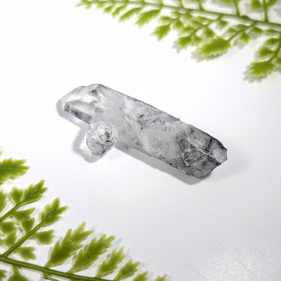 Tibetan Quartz 2.6’’ point #BC1107 translucent cluster with jagged edges