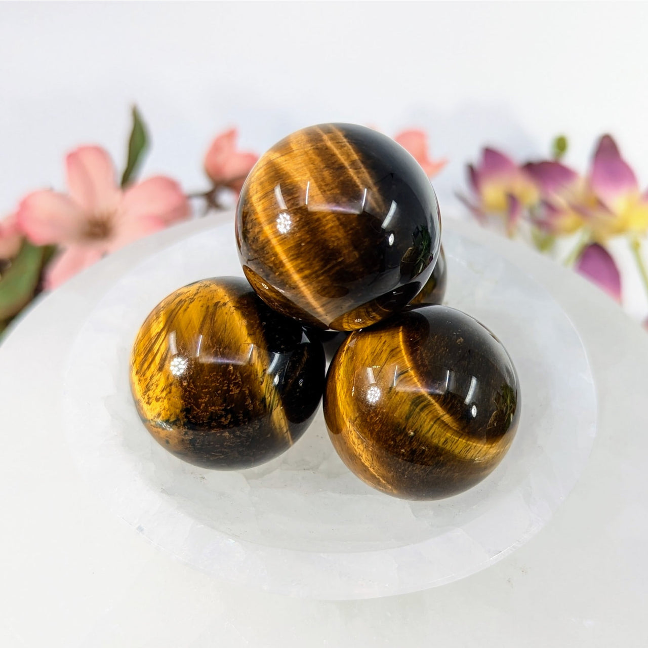 Tiger’s Eye 1.2’’ Mini Sphere Marble #LV9721 - $15