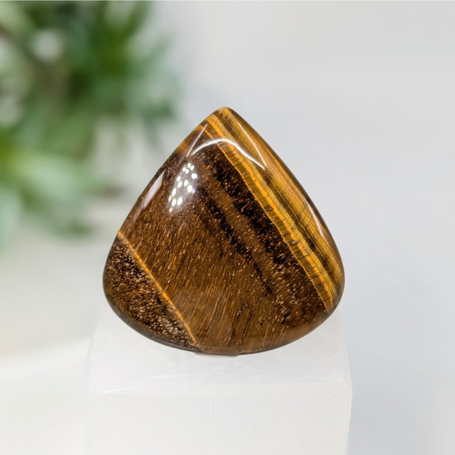 Tiger’s Eye 1.83’’ Triangle Cabochon #LV5830 - $59
