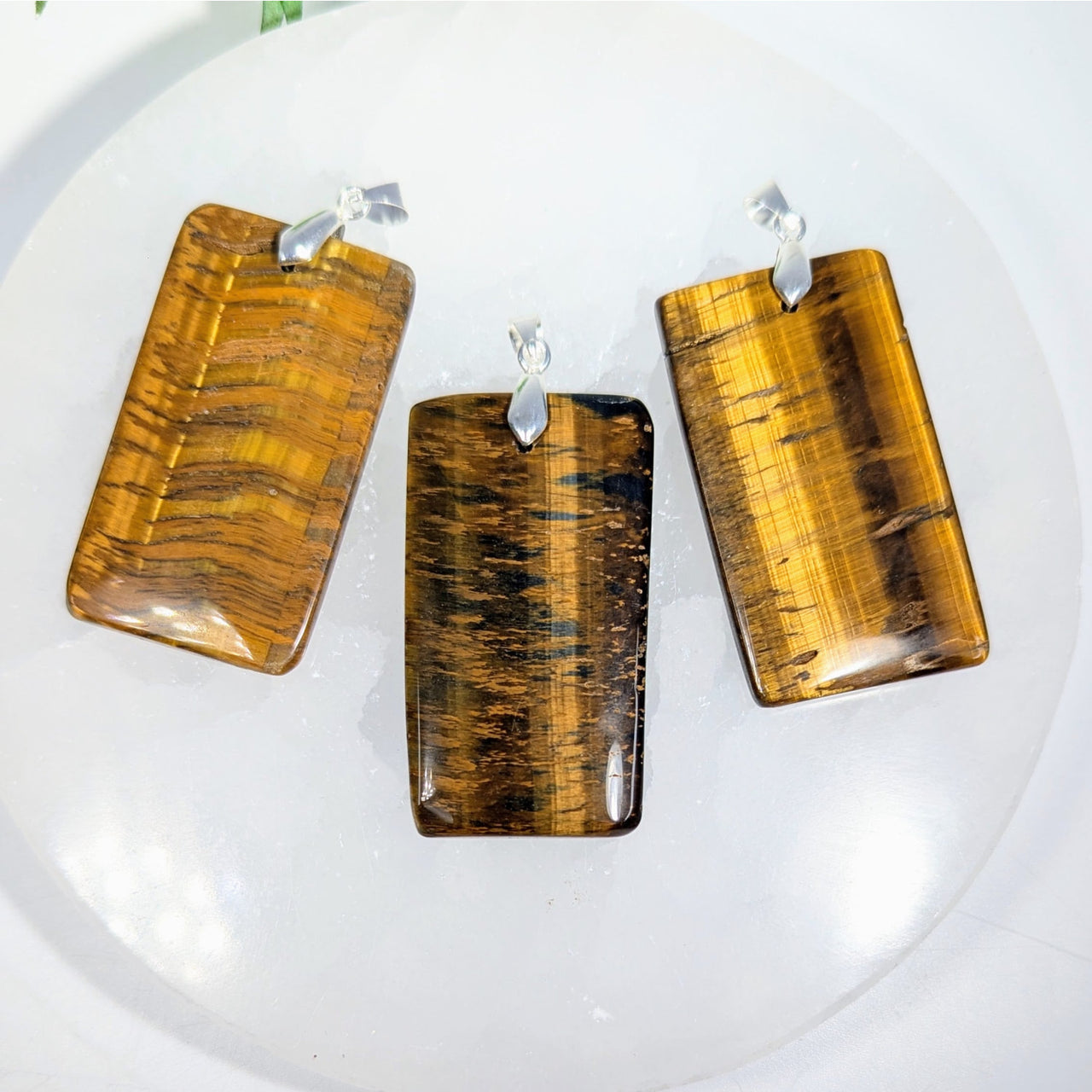 Tiger’s Eye 2’’ Pendant #LV9763 - $26