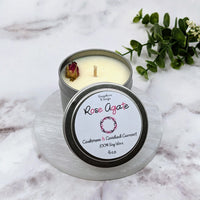 Tin Candle #Q218 Rose Agate $28