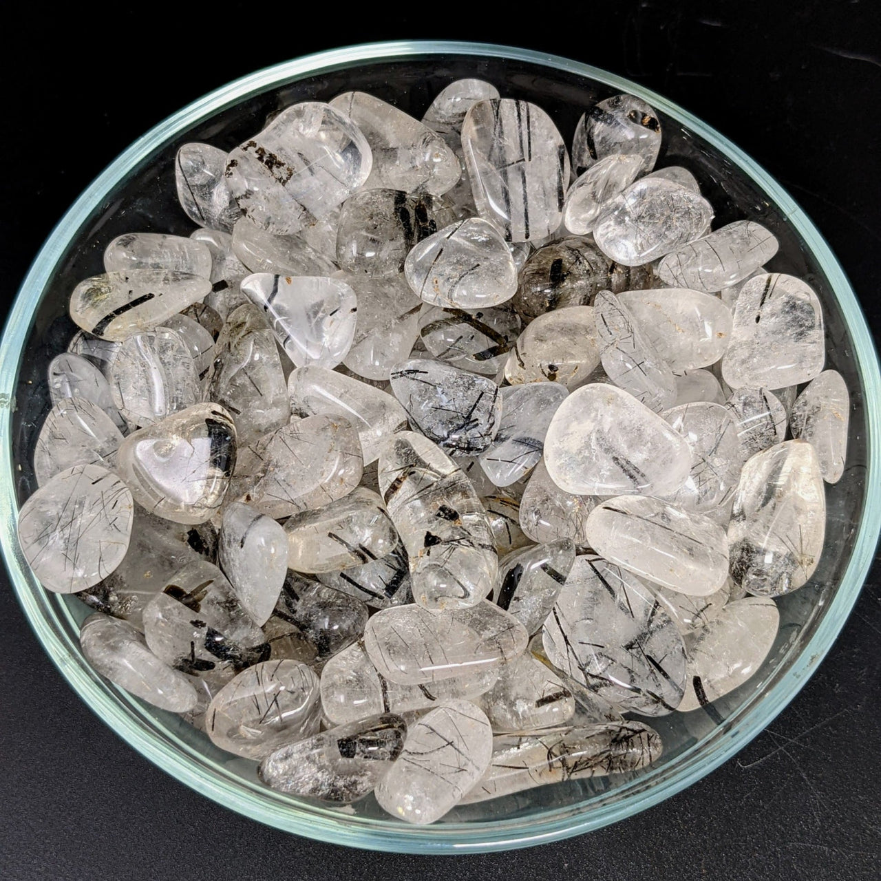 Tourmalinated Quartz Grade Aa Small Tumbled Stone 6g – Bliss Crystals