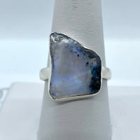 Tourmaline In Moonstone S.S. Ring #J713 10 $115