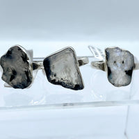 Tourmaline In Moonstone S.S. Ring #J713
