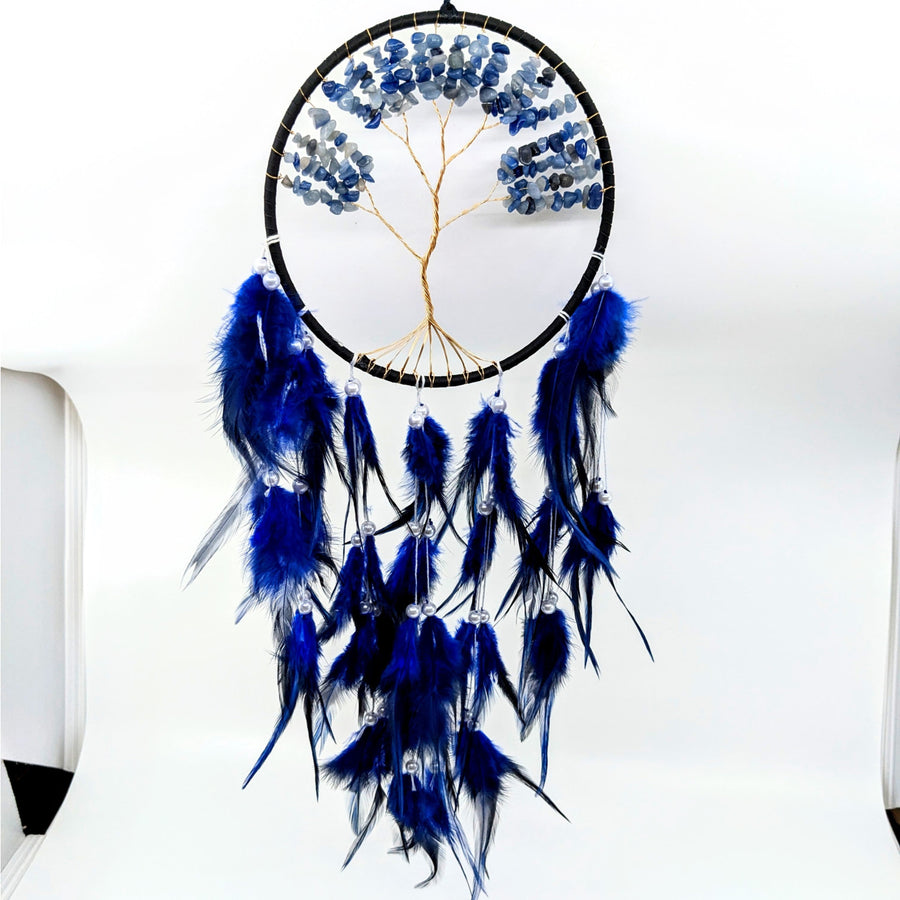 Tree of Life 6’’ Dreamcatcher w Crystals & Pearls