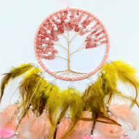 Thumbnail for Tree of Life 6’’ Dreamcatcher w Crystals & Pearls