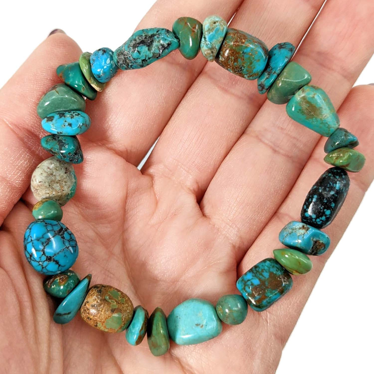 Turquoise Multi Stone Bracelet #SK9085 - $22.40