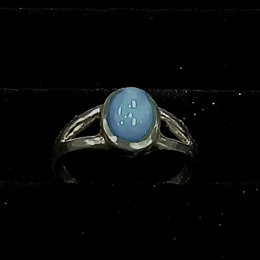 Turquoise Ring Sleep: Beauty Size 10, 4g, with Blue Stone, SKU #SK3026