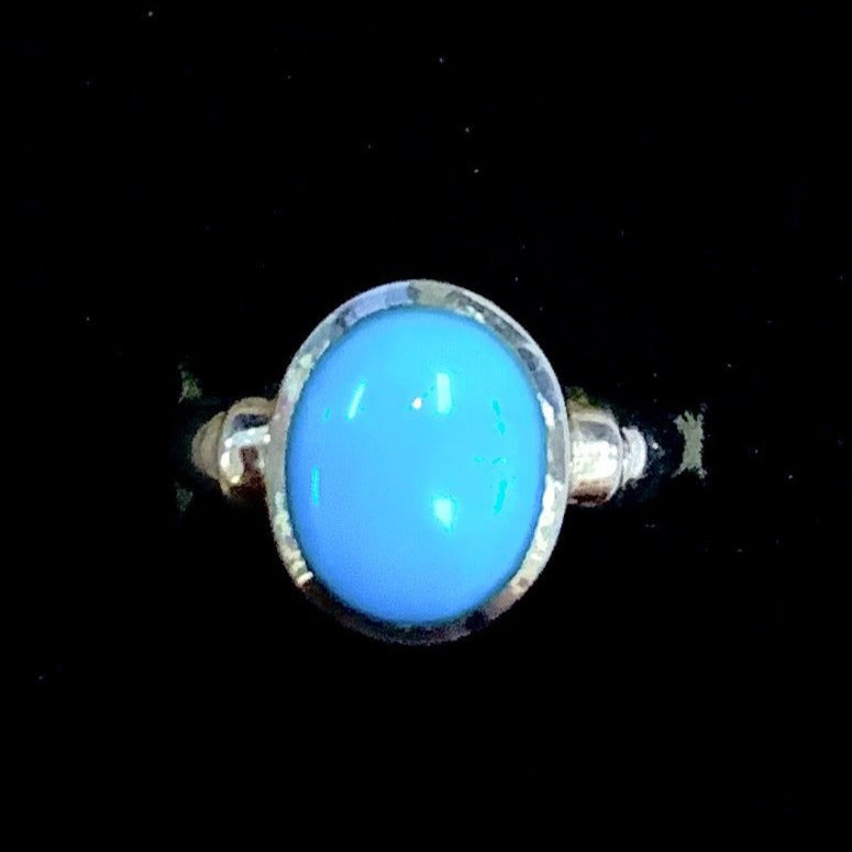 Turquoise Ring Sleep Beauty Sz 6.25 (5g) #SK3034 with a blue stone