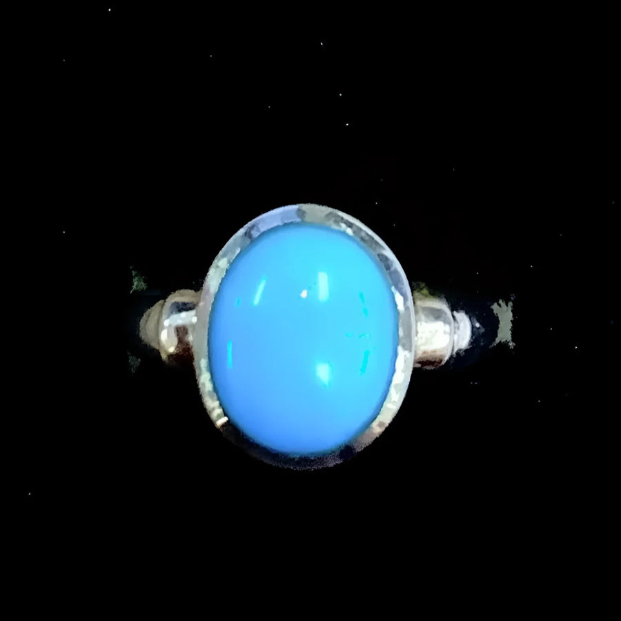 Turquoise Ring Sleep Beauty Sz 6.25 (5g) #SK3034 with a blue stone