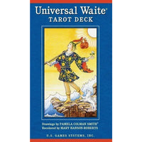 Thumbnail for Universal Waite Tarot Deck #Q372 with a man holding a red umbrella tarot card design