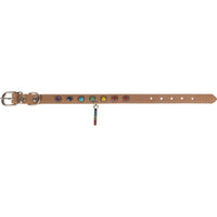 Vegan Leather Cat/Dog Collar 7 Chakras Sm Med & Lrg #11000
