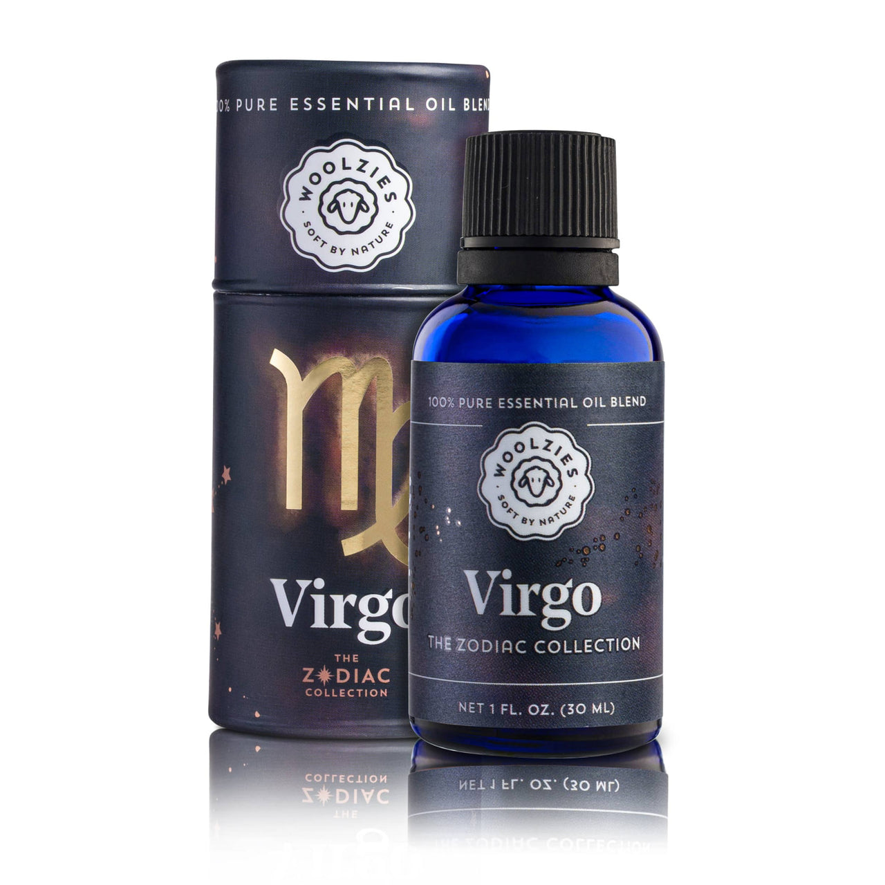 Virgo Zodiac Essential Oil Blend 1oz Bottle with Blue Label
