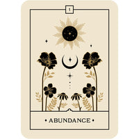 Voice of the Souls Oracle Deck by Isabelle Cerf #Q021 with moon & flowers, guided by spirit guides