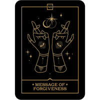 Hand of Fortune with Moon and Stars from the Voice of the Souls Oracle Deck by Isabelle Cerf