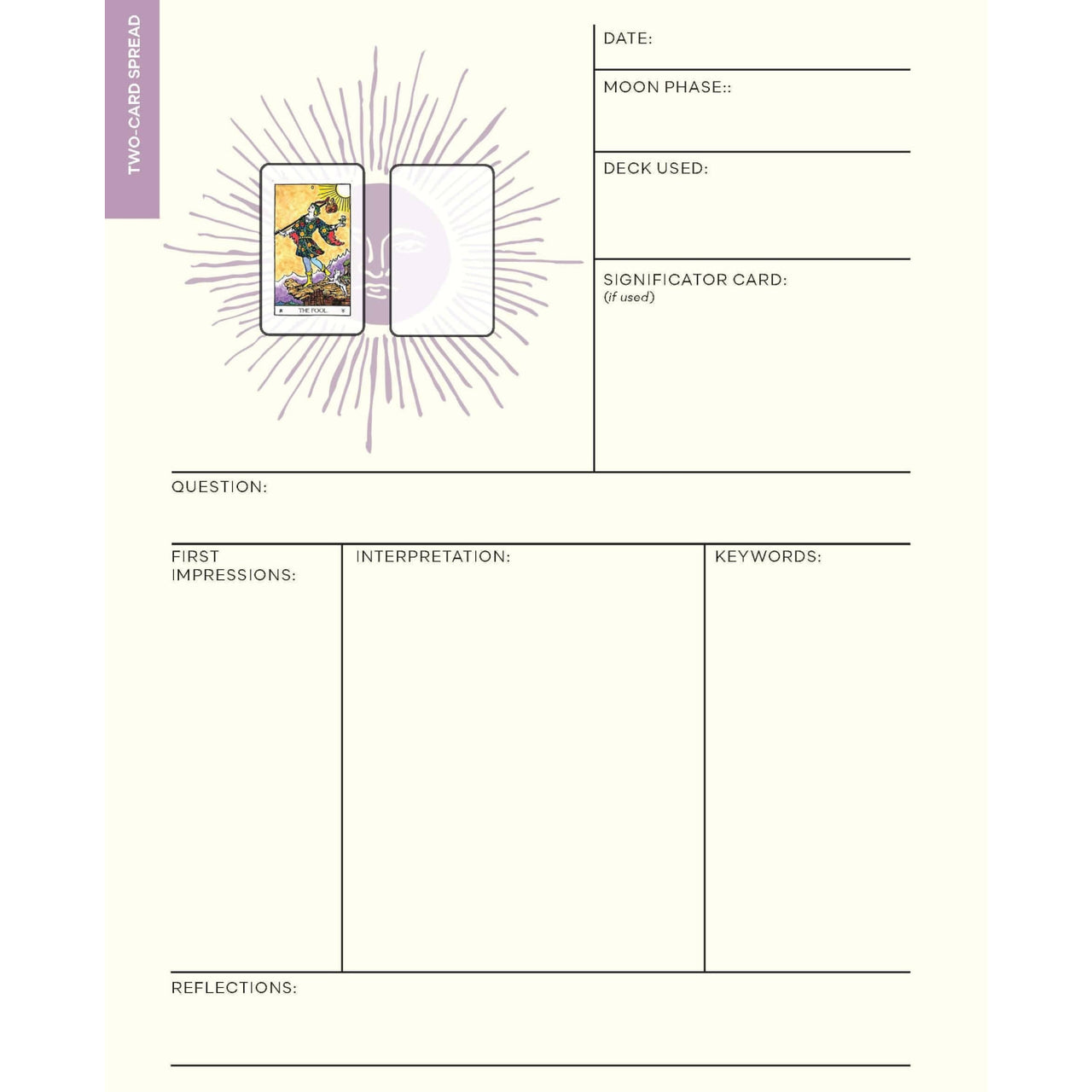 The Weiser Tarot Journal: Includes 1,920 Tarot Stickers