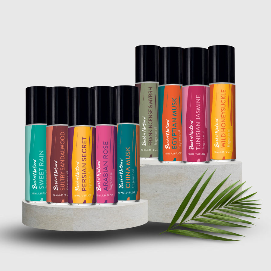 Sweetwater essential oil roller set with Wild Honeysuckle fragrance oil LV9565