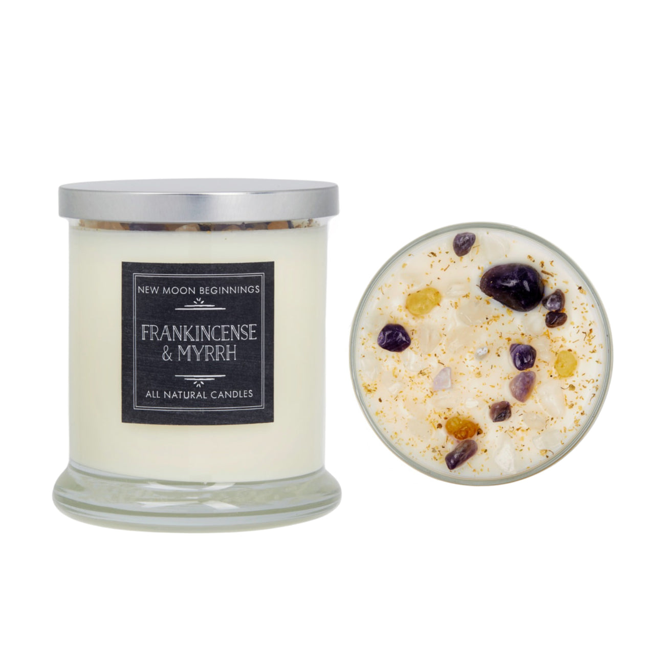 Winter Candles Holiday Candles Soy & Crystal Candles-