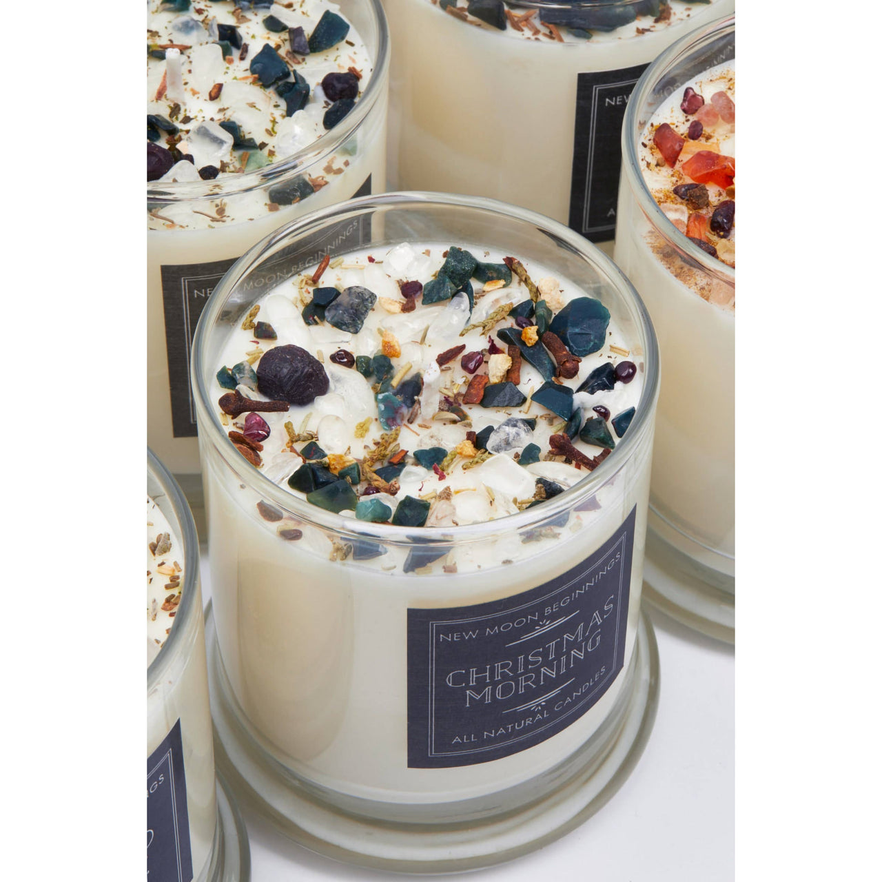 Winter Candles Holiday Candles Soy & Crystal Candles-