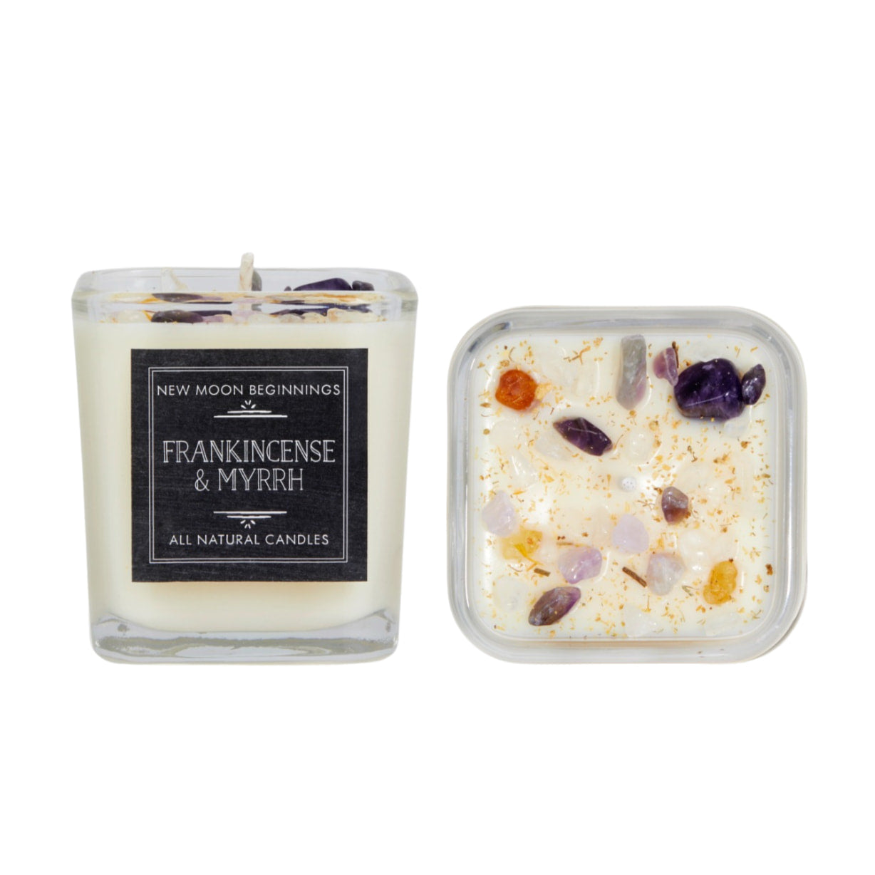 Winter Candles Holiday Candles Soy & Crystal Candles-