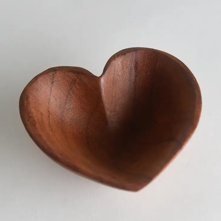 Wooden Heart 4’’ Bowl #LV3763 - $22