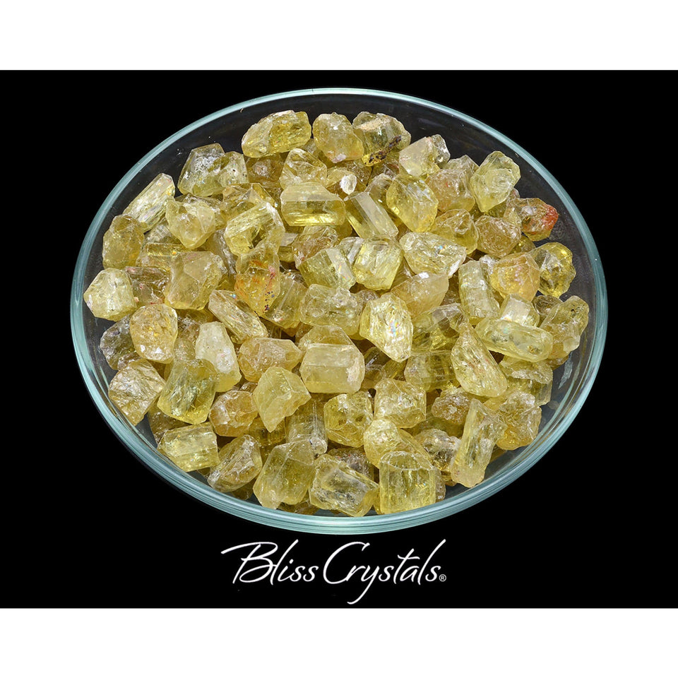 Yellow Apatite Rough Crystal Points 10gm Parcel – Bliss Crystals
