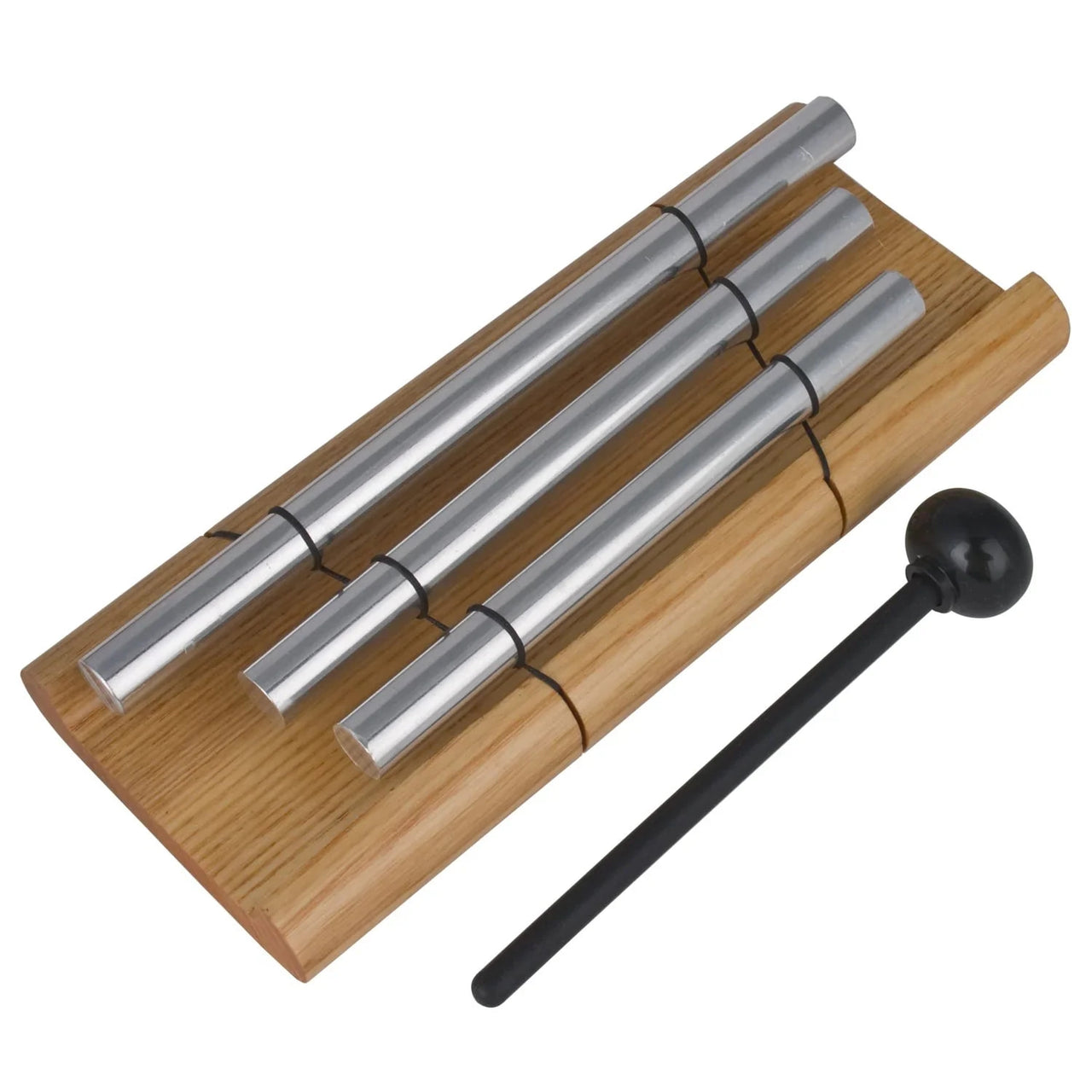 Zenergy Trio Desk Chime wooden xylophone with silver bars and black mallet