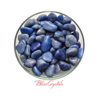 Thumbnail for 1 BLUE QUARTZ Tumbled Stone All Natural Stone #BQ03