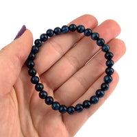 Thumbnail for Blue Tigers Eye Beaded Bracelet (17g) #SK3865