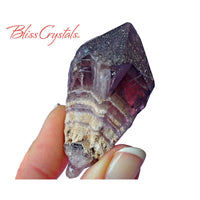 Thumbnail for 1 Chevron AMETHYST Rough Point Banded Mineral Jewelry & 