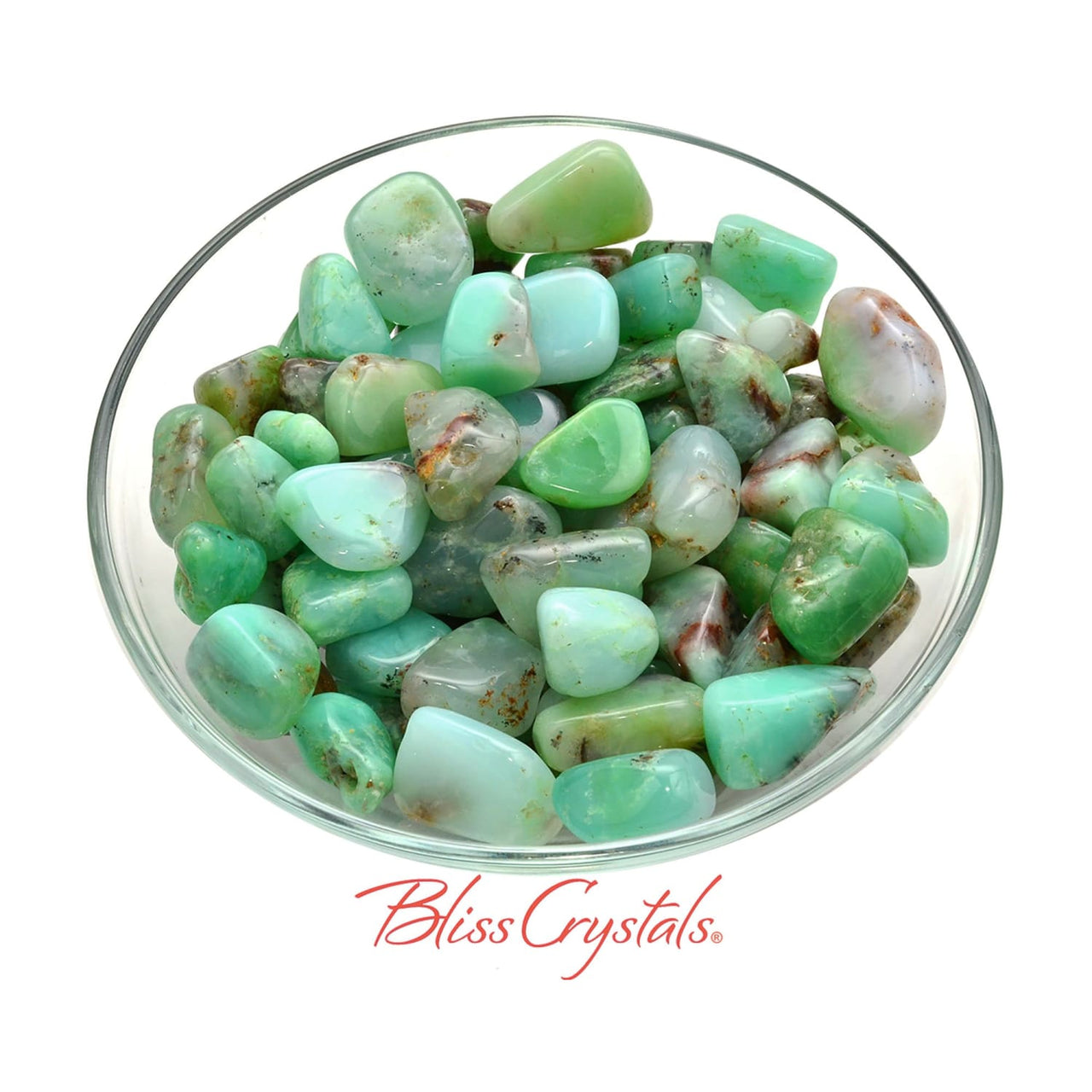 1 CHRYSOPRASE Medium Tumbled Stone Bright Green Crystal for 