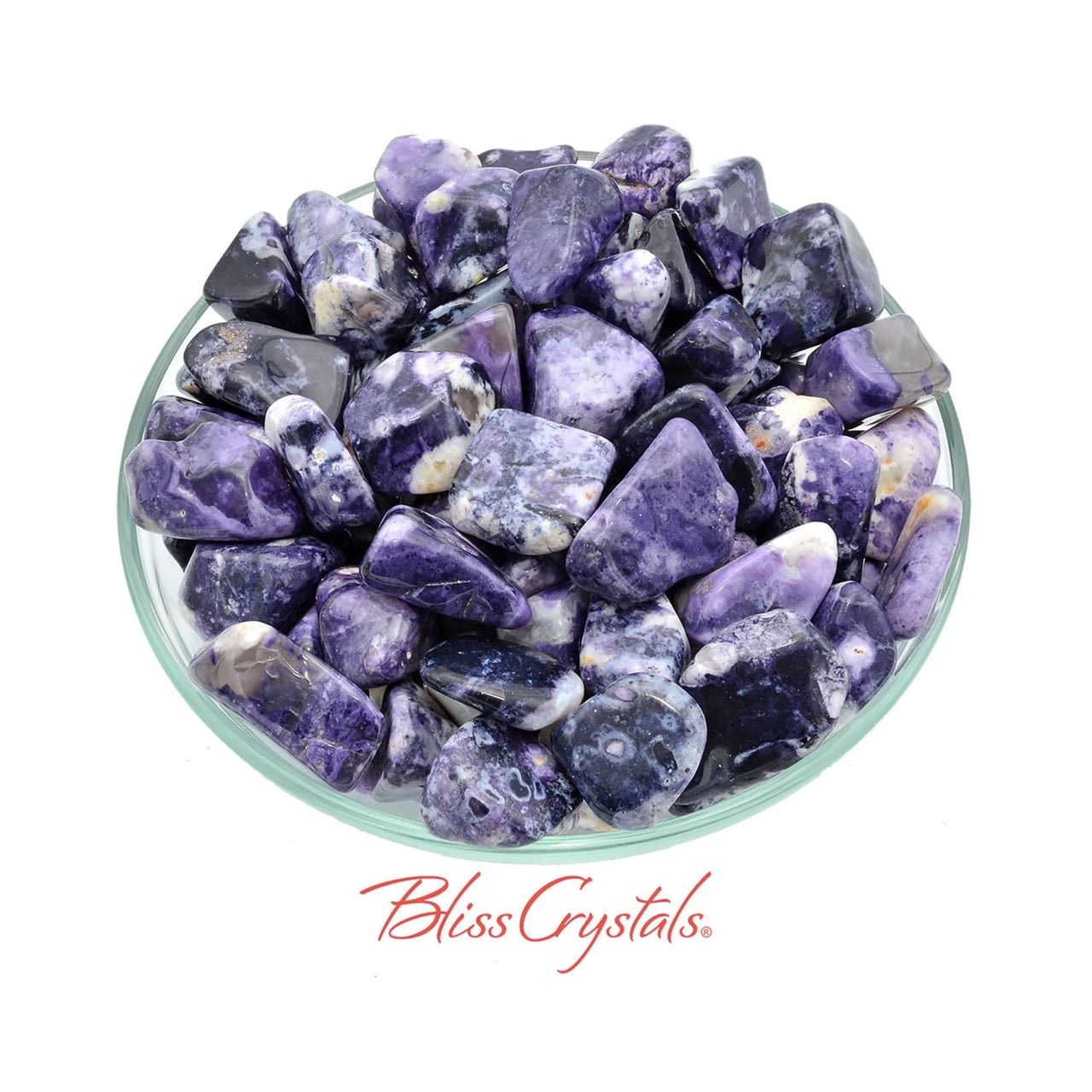 1 Dark Purple Opal in Quartz Tumbled Stone aka Mexican 