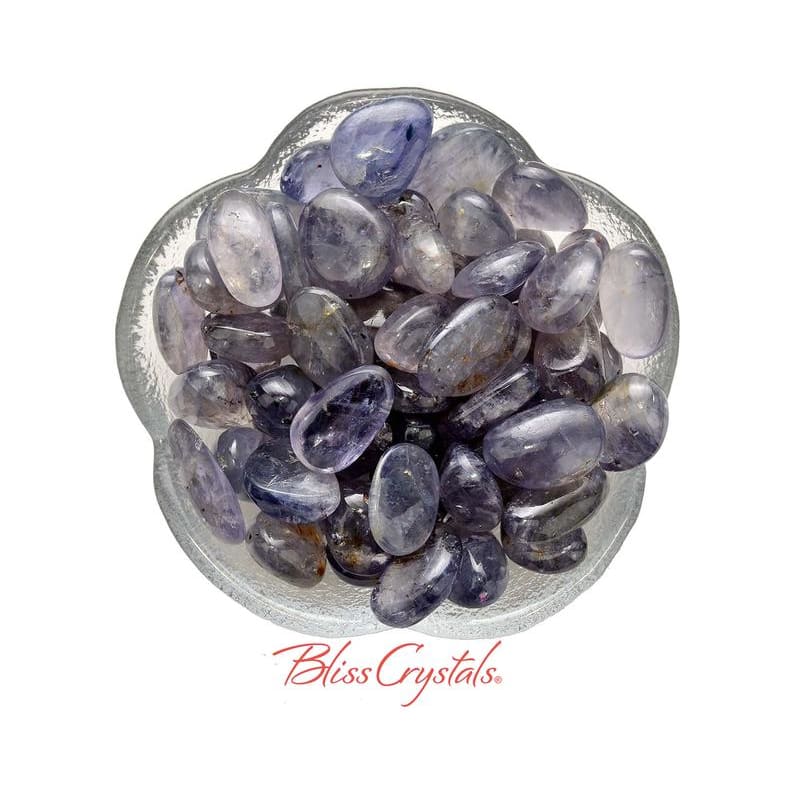 1 Gem IOLITE Light Blue Tumbled Stone Water Sapphire Mineral