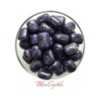 Thumbnail for 1 Gem Large IOLITE Tumbled Stone aka Water Sapphire Mineral 
