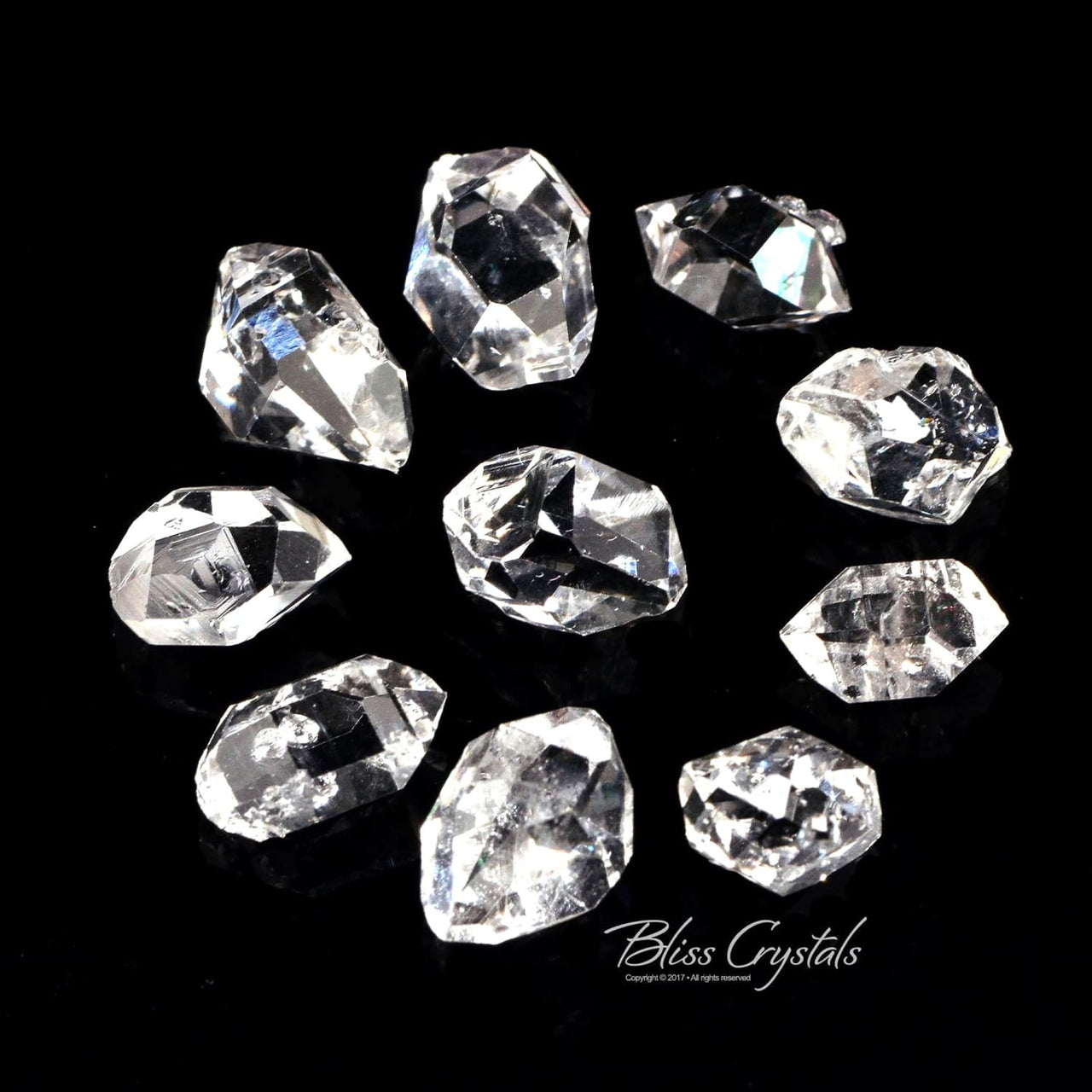 1 HERKIMER DIAMOND Grade AA 3 - 4.5 Carats TW Double 