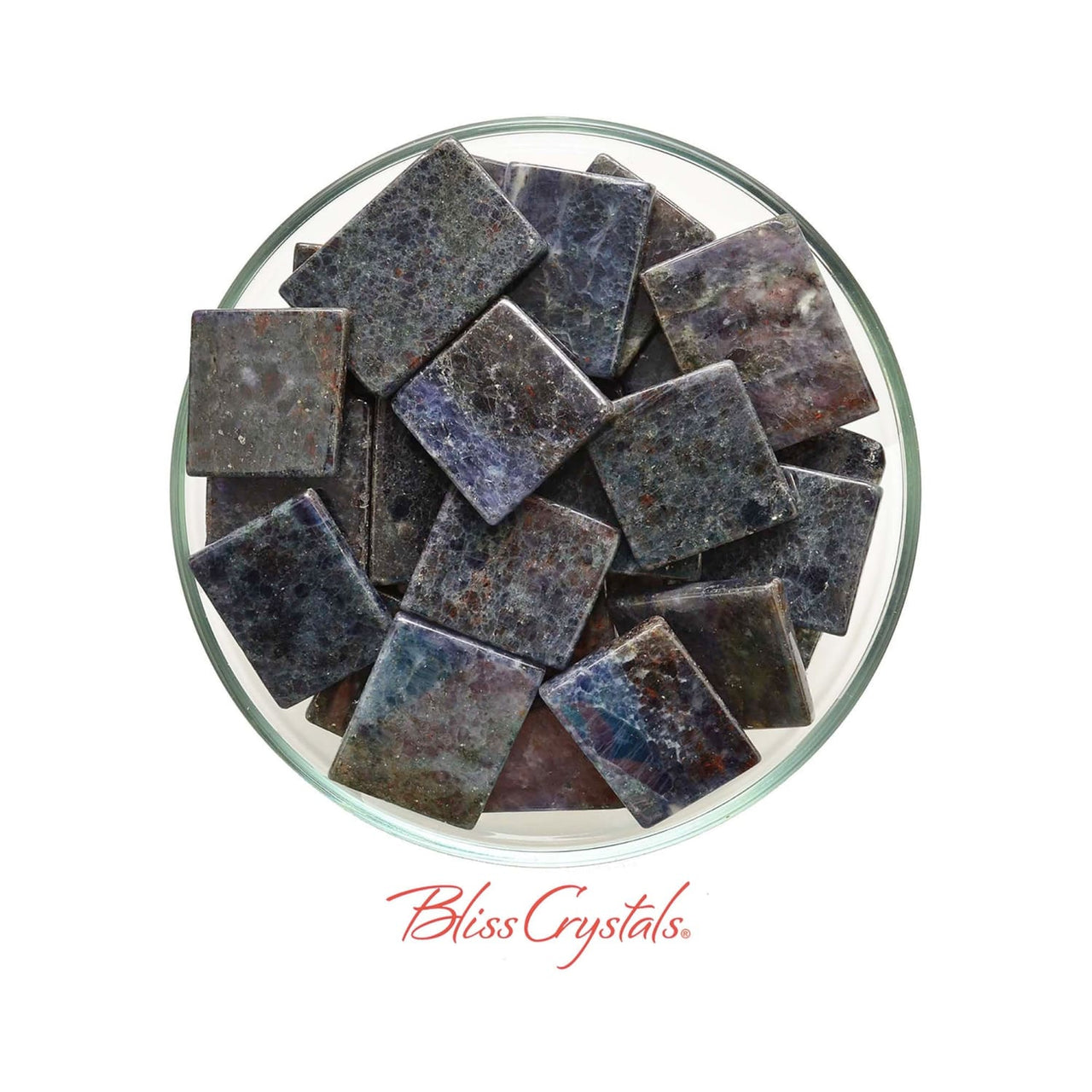 1 IOLITE Flat Slice Tumbled Stone Mineral Crystal Healing 
