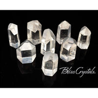 Thumbnail for 1 Medium Clear Quartz Faceted Crystal Point Generator 