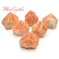 Thumbnail for 1 ORANGE CALCITE Half Polished Point Size Large #CP83