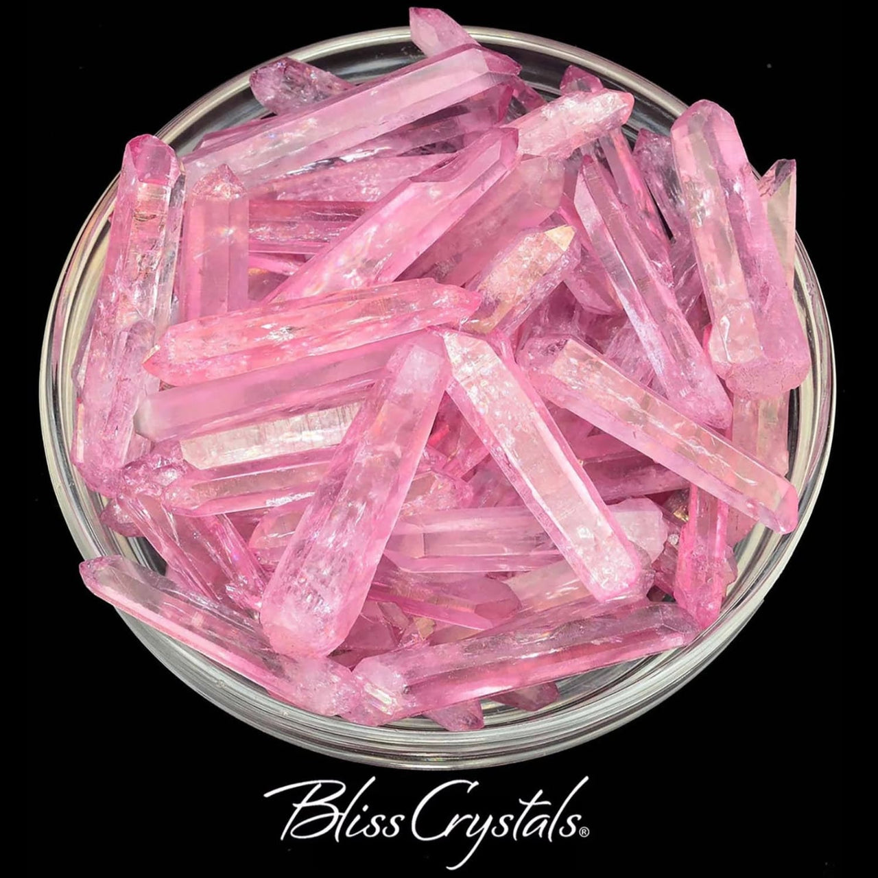 1 Rose Aura Laser Quartz Crystal Rough Crystal Point Pink 