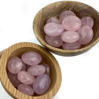 Thumbnail for 1 Rose Quartz Polished Pebble Pocket Stone #SK1106